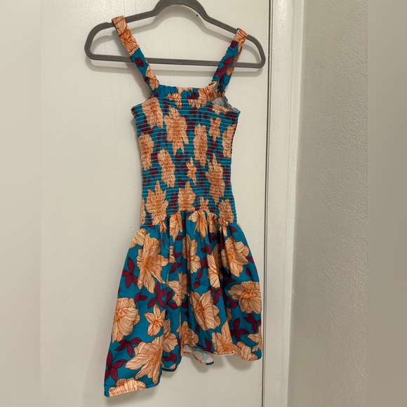 Autumn Adeigbo Cassie Floral Smocked Bodice Fit & Flare Sundress Size 4 - Picture 7 of 10